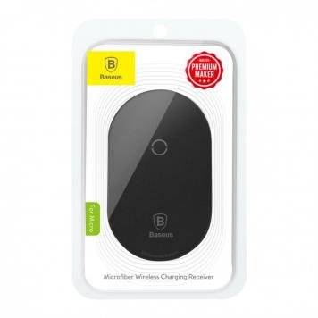 Приемник для беспроводной зарядки Baseus Microfiber Wireless Charging Receiver Micro Black 2