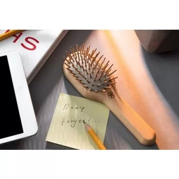 Массажная расческа из букового дерева Xiaomi Sculpting Hair Massage Comb SC-31 Brown 4