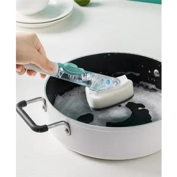 Щетка для мытья посуды с дозатором Xiaomi Jordan Judy Automatic Liquid Adding Pot Brush 44ml White HO341 5