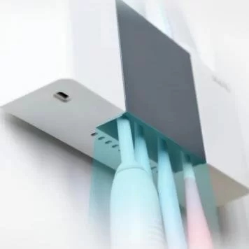 Умный держатель для дезинфекции зубных щеток Xiaomi Liushu Sterilization Toothbrush Holder White 4