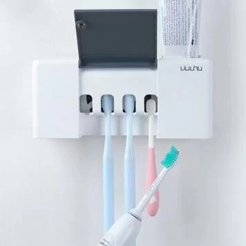 Умный держатель для дезинфекции зубных щеток Xiaomi Liushu Sterilization Toothbrush Holder White 6