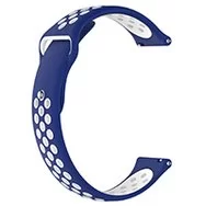Ремешок Sport Amazfit, Haylou, Samsung, Huawei 22 мм Blue White