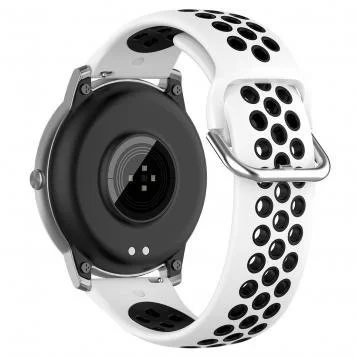 Ремешок Sport Amazfit Bip, Haylou Solar LS05 22 мм White Black 3
