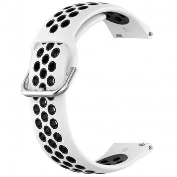 Ремешок Sport Amazfit Bip, Haylou Solar LS05 22 мм White Black 5