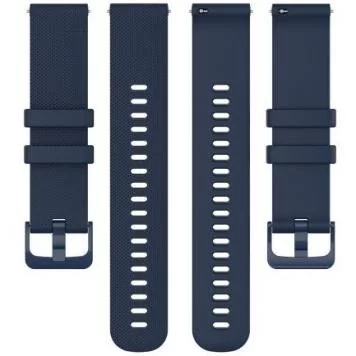 Ремешок гофрированный Amazfit Bip, Haylou Solar LS02 20 мм Navy Blue 2