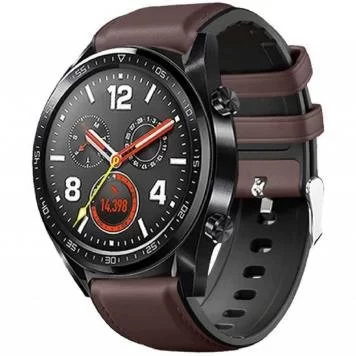 Ремешок двойная кожа Amazfit GTR 47mm Dark Brown 1