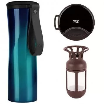 Термокружка Xiaomi Kiss Kiss Fish Moka Smart Cup Oled 430ml Blue 1
