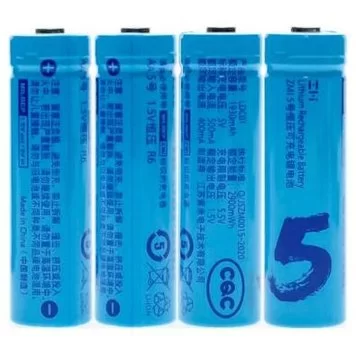 Аккумуляторные батареи Xiaomi ZMI Rechargeable batteries 2900mAh AA Blue 1