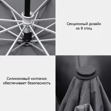 Зонт Xiaomi KongGu Auto Folding Umbrella WD1 Gray 4