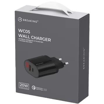 Сетевое зарядное устройство Breaking WC05 22207 Black 1