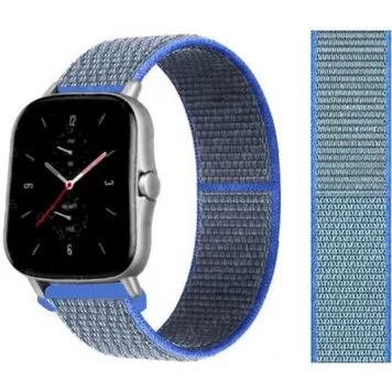 Ремешок нейлоновый Amazfit Bip, Haylou Solar LS02 20 мм Dark Blue 1