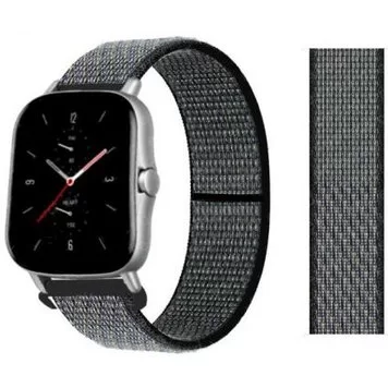 Ремешок нейлоновый Amazfit Bip, Haylou Solar LS02 20 мм Grey 1