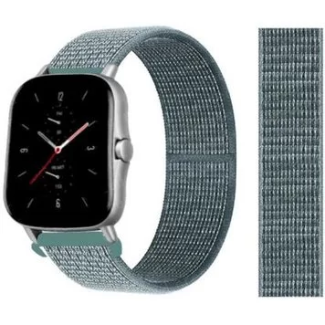 Ремешок нейлоновый Amazfit Bip, Haylou Solar LS02 20 мм Grey Blue 1