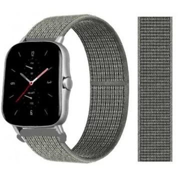 Ремешок нейлоновый Amazfit Bip, Haylou Solar LS02 22 мм DarkGreen 1
