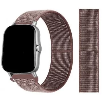 Ремешок нейлоновый Amazfit Bip, Haylou Solar LS02 22 мм Smokey Mauve 1