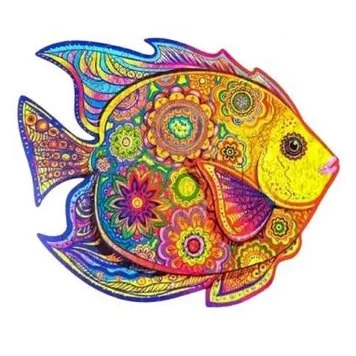 Деревянный пазл Сияющая Рыбка 1
