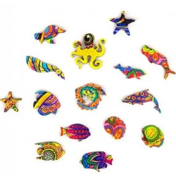 Деревянный пазл Сияющая Рыбка 10