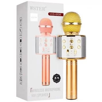 Караоке-микрофон Wster WS-858 Original Gold 1