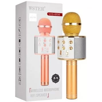 Караоке-микрофон Wster WS-858 Original Gold 2