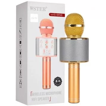 Караоке-микрофон Wster WS-858 Original Gold 3