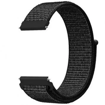 Ремешок нейлоновый Amazfit Bip, Haylou Solar LS02 22 мм Black Red 2
