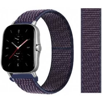 Ремешок нейлоновый Amazfit Bip, Haylou Solar LS02 20 мм Puple 1