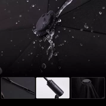 Зонт Xiaomi KongGu-2 Auto Folding Umbrella с фонариком Black 6