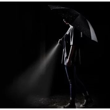 Зонт Xiaomi U'REVO Automatic Reverse Folding Lighting Umbrella с фонариком Black 3