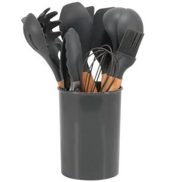 Кухонный силиконовый набор Wood Black 1