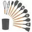 Кухонный силиконовый набор Wood Black 4