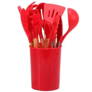 Кухонный силиконовый набор Wood Red 1