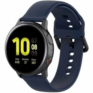 Ремешок Amazfit, Haylou, Samsung, Huawei 20 мм без кнопки 2 Blue 1