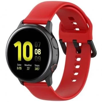 Ремешок Amazfit, Haylou, Samsung, Huawei 20 мм без кнопки 2 Red 1