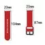 Ремешок Amazfit, Haylou, Samsung, Huawei 20 мм без кнопки 2 Red 4