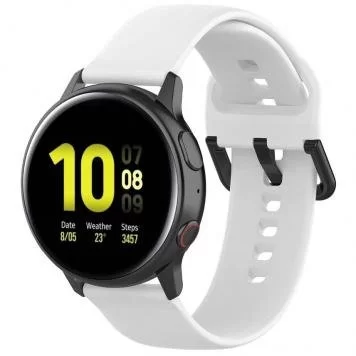 Ремешок Amazfit, Haylou, Samsung, Huawei 20 мм без кнопки 2 White 1