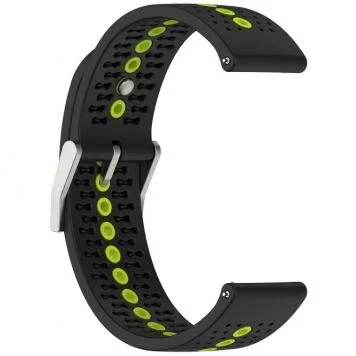 Ремешок Sport 2 Amazfit, Haylou, Samsung, Huawei 22 мм Black Yellow 3
