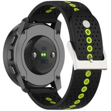 Ремешок Sport 2 Amazfit, Haylou, Samsung, Huawei 22 мм Black Yellow 5