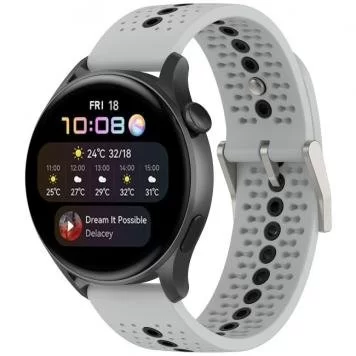 Ремешок Sport 2 Amazfit, Haylou, Samsung, Huawei 22 мм Gray Black 4