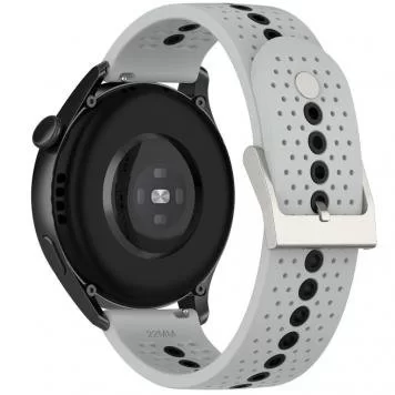 Ремешок Sport 2 Amazfit, Haylou, Samsung, Huawei 22 мм Gray Black 5