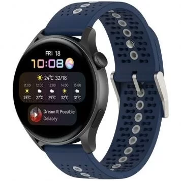 Ремешок Sport 2 Amazfit, Haylou, Samsung, Huawei 22 мм Blue Gray 4