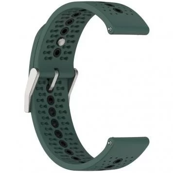 Ремешок Sport 2 Amazfit, Haylou, Samsung, Huawei 22 мм Green Black 3