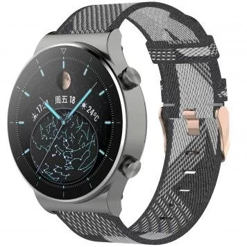 Ремешок айсберг Ремешок Amazfit, Haylou, Samsung, Huawei 20 мм Gray Black 1
