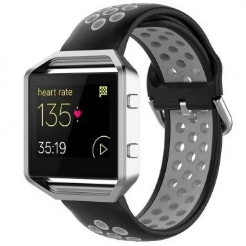 Ремешок без кнопки Sport Amazfit, Haylou, Samsung, Huawei 22 мм Black Gray 5