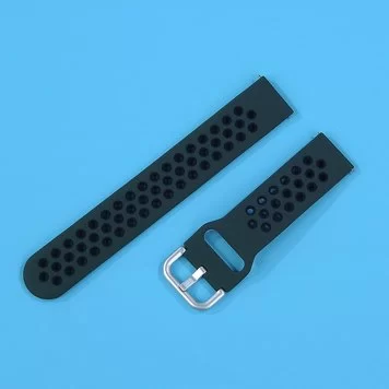 Ремешок без кнопки Sport Amazfit, Haylou, Samsung, Huawei 22 мм Dark Green 2