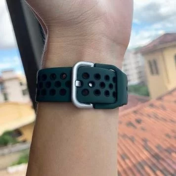 Ремешок без кнопки Sport Amazfit, Haylou, Samsung, Huawei 22 мм Dark Green 3