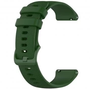 Ремешок гофрированный Amazfit Bip, Haylou Solar LS02 20 мм Green 1