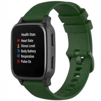 Ремешок гофрированный Amazfit Bip, Haylou Solar LS02 20 мм Green 3