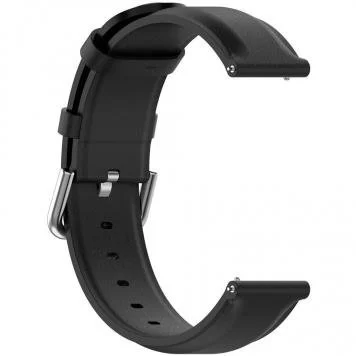 Ремешок двойная кожа Amazfit, Haylou, Samsung, Huawei 22 мм Black 2
