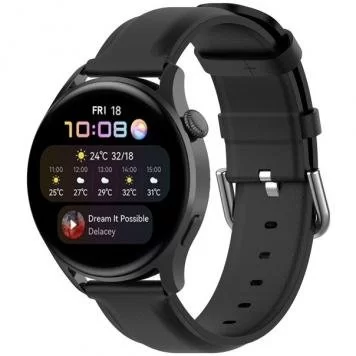 Ремешок двойная кожа Amazfit, Haylou, Samsung, Huawei 22 мм Black 7