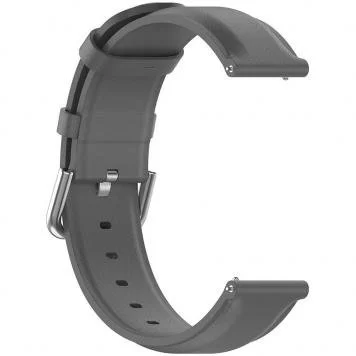 Ремешок двойная кожа Amazfit, Haylou, Samsung, Huawei 22 мм Gray 2
